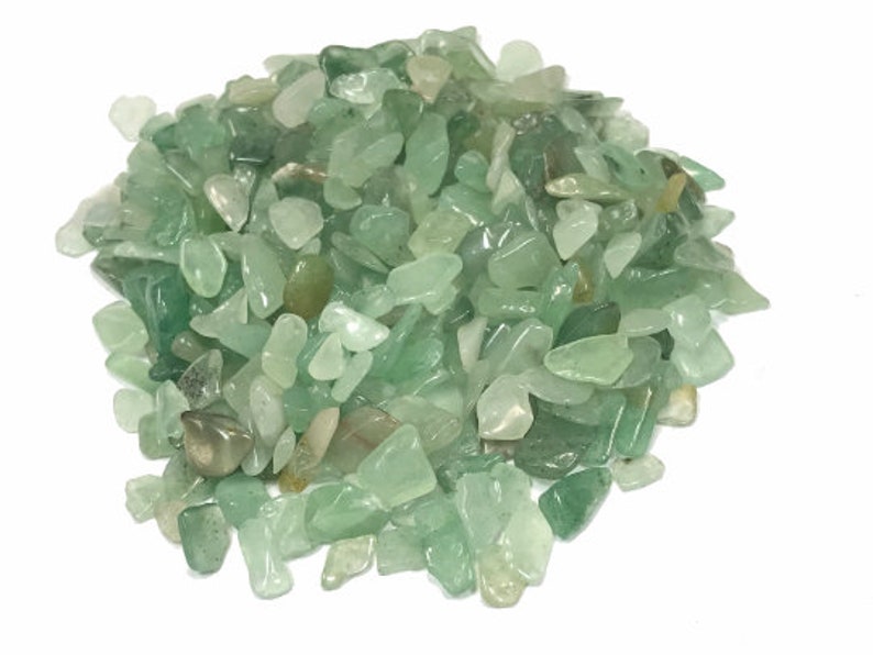 Small Green Aventurine Gemstone Chips, 50 Grams, 100 Grams, or 1 Pound, Holiday Gift Mothers Day image 4