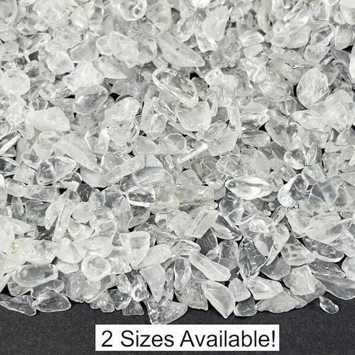 Clear Quartz Chips, Undrilled, 50 Grams, 100 Grams, or 1 Pound, Crystal Gravel, Holiday Gift Mothers Day