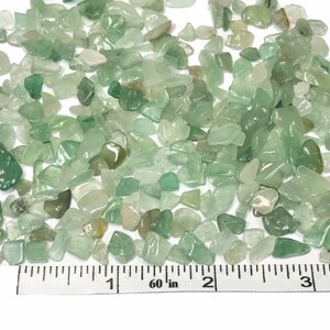 Small Green Aventurine Gemstone Chips, 50 Grams, 100 Grams, or 1 Pound, Holiday Gift Mothers Day image 2