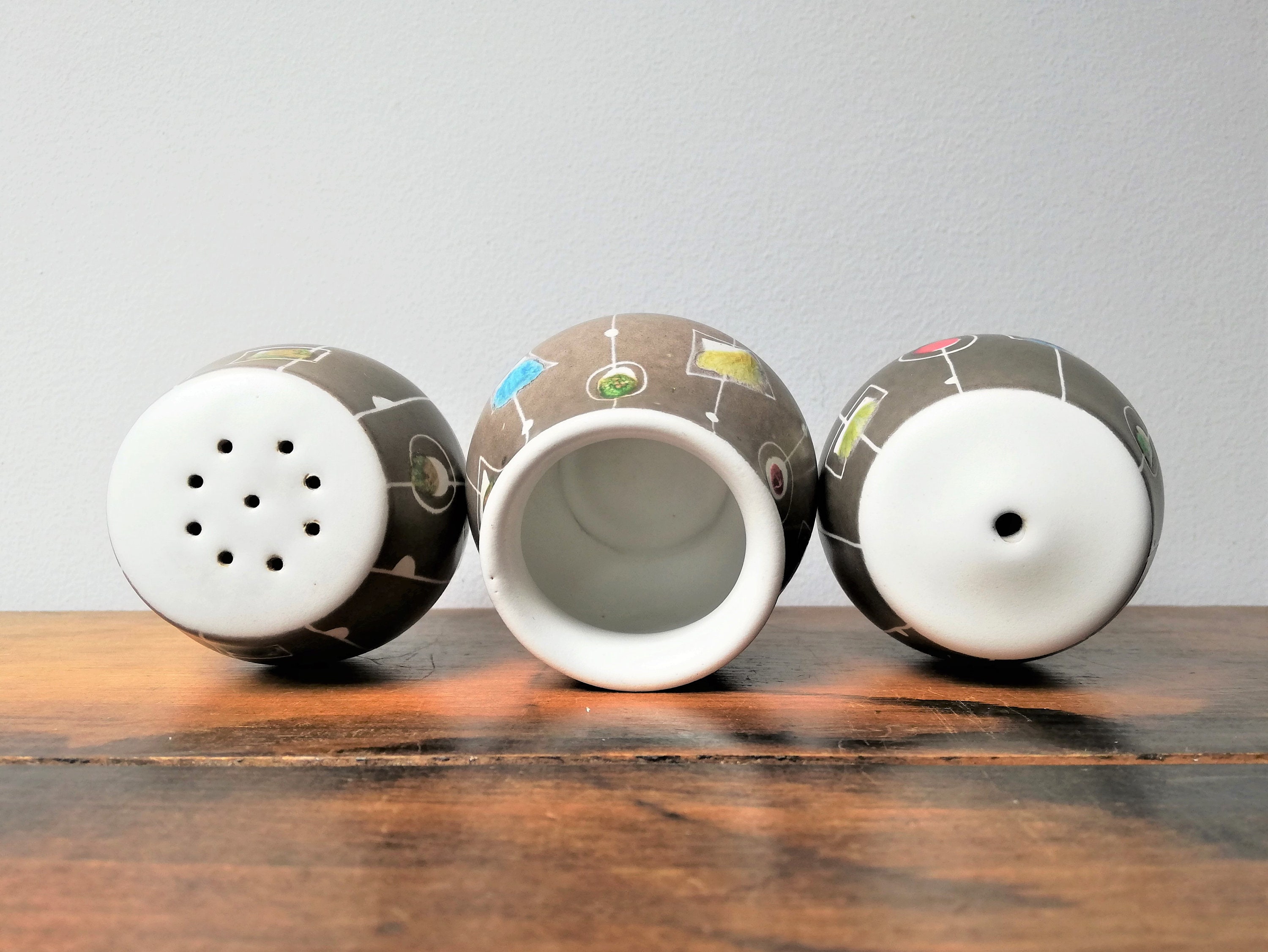 Midcentury Denby Cloisonne Stoneware Cruet Set Glyn and Etsy UK