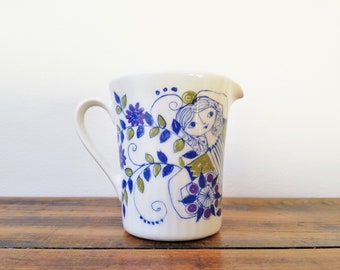 Vintage Norwegian Figgjo Flint 'Lotte' creamer/milk jug by Turi Gramstadt Oliver.