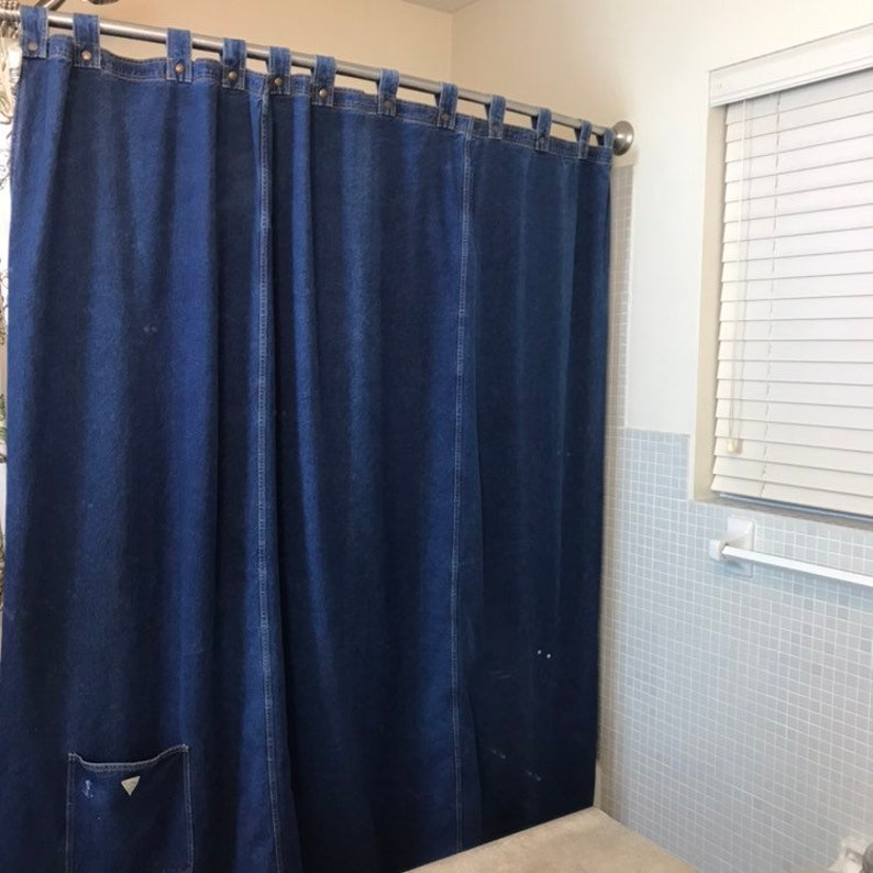 Vintage Guess Home Collection Denim Curtain Guess Jeans Etsy