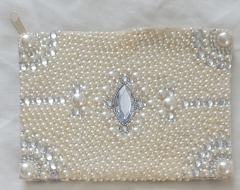 Pearl Adorned Clutch