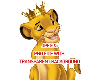 Digital Download Of Crowned Baby Lion King Characters Baby Etsy