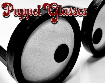 3D Printing Round Puppet Glasses 5.5&quot;- STL File