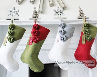 set of 5 personalized christmas stockings unique christmas gifts family stockings gifts for her elegant handmade classic beautiful - Unique Christmas Stockings set of 5 personalized christmas stockings unique christmas gifts family stockings gifts for her elegant handmade classic beautiful - Unique Christmas Stockings