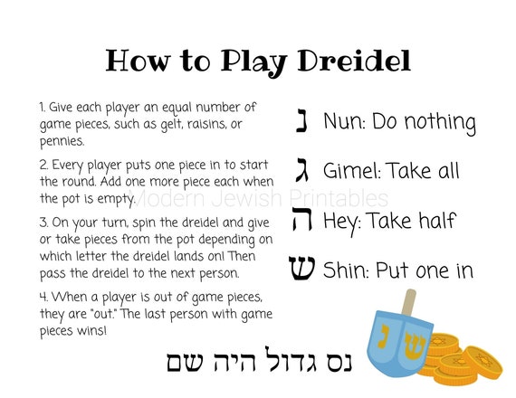 Dreidel Rules: How to Play Dreidel