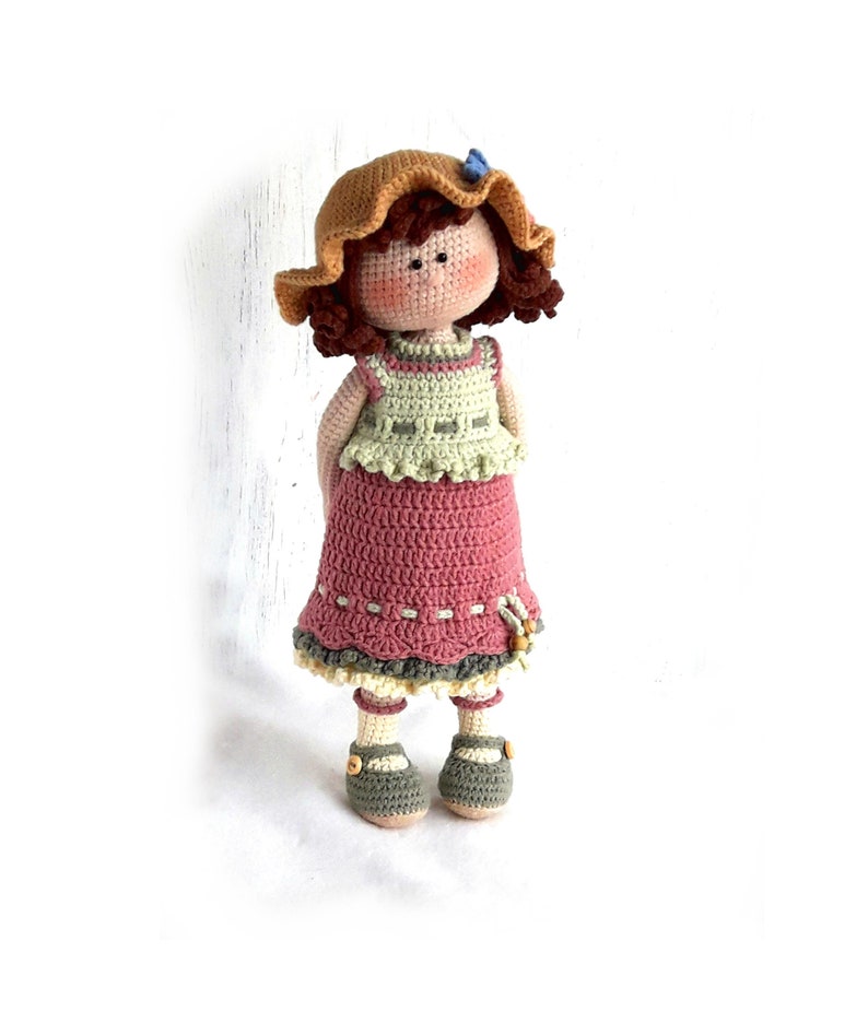 Crochet Amigurumi doll pattern for toy making Dorothy the image 0