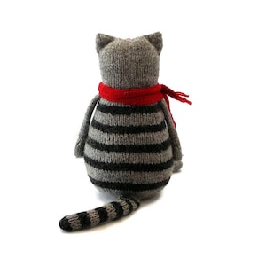 Knitting pattern Cat PDF Knitted animal pattern Stuffed kitty making toy Pablo the Serious Cat image 5