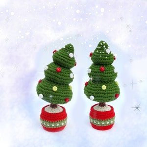 Christmas crochet pattern Amigurumi for decor or children's toy / Perry, The Christmas Penguin and Christmas tree image 5