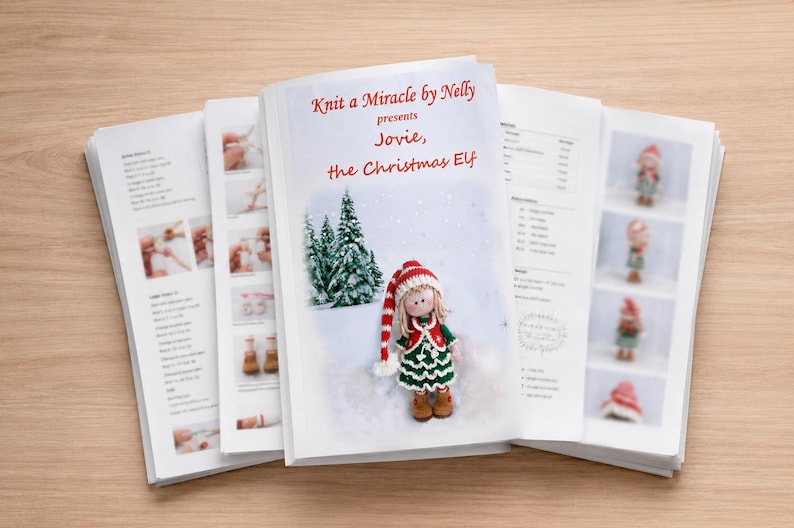 Crochet Christmas Elf Pattern, Amigurumi Doll PDF, Holiday Crochet Toy image 8