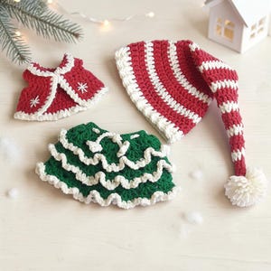 Crochet Christmas Elf Pattern, Amigurumi Doll PDF, Holiday Crochet Toy image 7