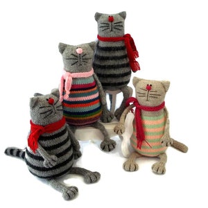 Knitting pattern Cat PDF Knitted animal pattern Stuffed kitty making toy Pablo the Serious Cat image 8