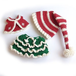 Amigurumi Christmas doll crochet pattern PDF for toy making Jovie, the Christmas Elf image 10