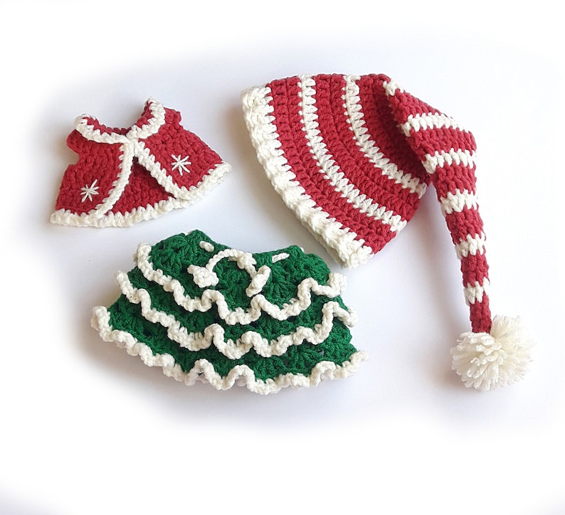 Amigurumi Christmas doll crochet pattern PDF for toy making Jovie, the Christmas Elf image 10