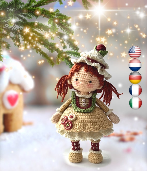How to Add Yarn Doll Hair · Sweetbriar Sisters handmade christmas elf doll