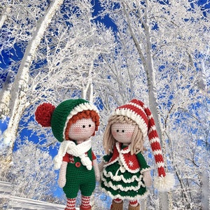 Crochet Amigurumi doll pattern Christmas Elf / Gnome Tutorial PDF for toy making Johnny, the Christmas Elf image 8