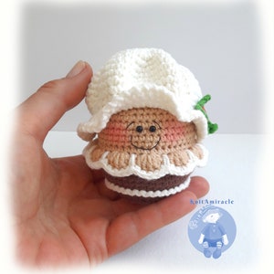 Crochet pattern Amigurumi Snowman Christmas Elf / Gnome Gingerbread Christmas Decorations ornament Set toys cupcakes image 7