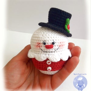 Crochet pattern Amigurumi Snowman Christmas Elf / Gnome Gingerbread Christmas Decorations ornament Set toys cupcakes image 5