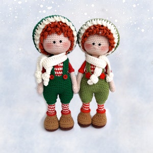 Crochet Amigurumi doll pattern Christmas Elf / Gnome Tutorial PDF for toy making Johnny, the Christmas Elf image 7