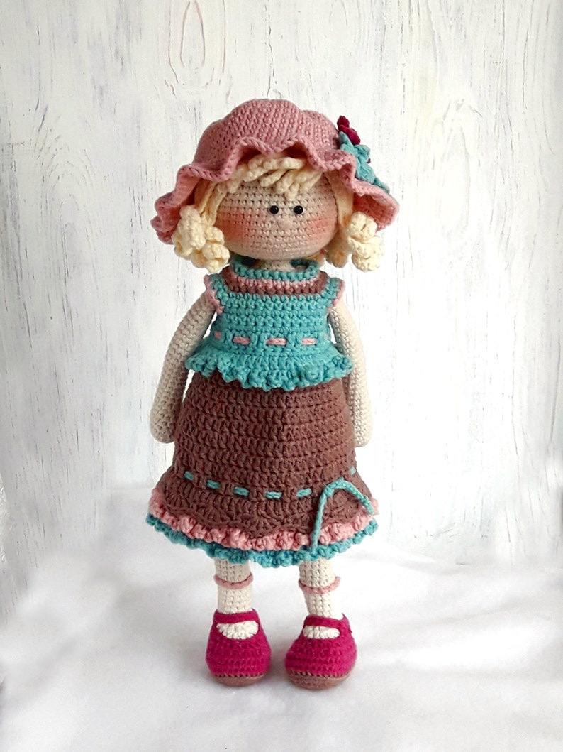 Crochet Amigurumi doll pattern for toy making Dorothy the image 4