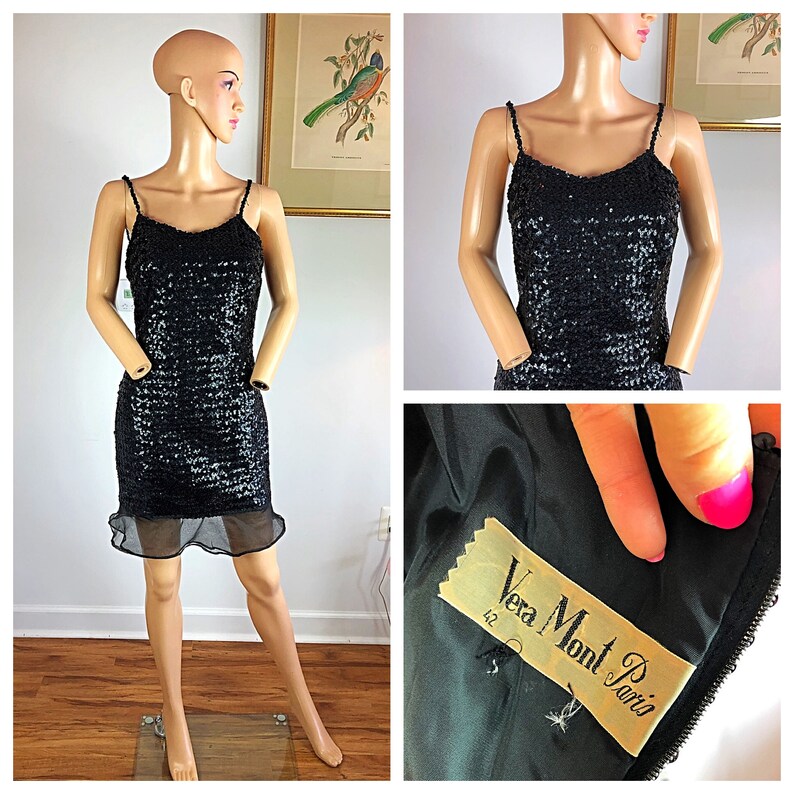 ruffle hem cocktail dress