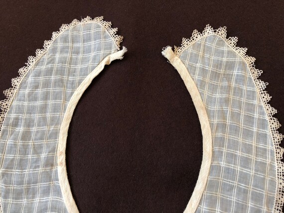 Antique 1800s 1900s Victorian Collar Shear Cotton… - image 5