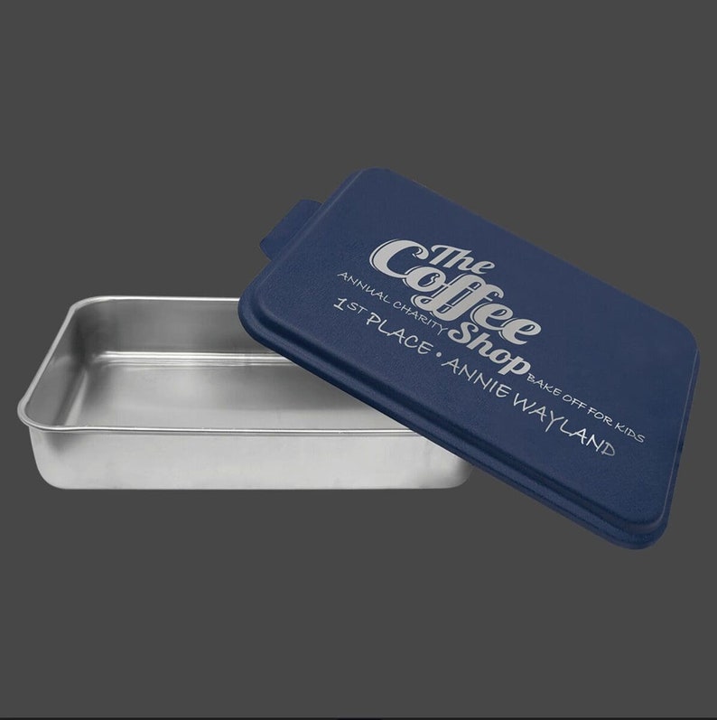 Personalized Aluminum Cake Pan in 5 Colors, Engraved, Mothers Day Gift image 4