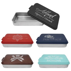 Personalized Aluminum Cake Pan in 5 Colors, Engraved, Mothers Day Gift image 5