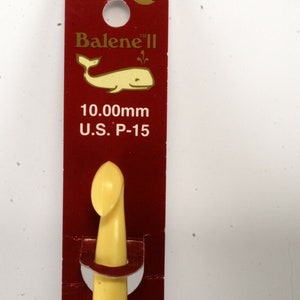 Boye Balene II Crochet Hooks 6 Inch - Size P-15  10.00 mm NIP