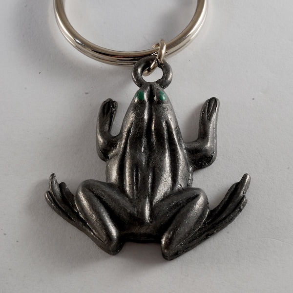Metal Frog Keychain Etsy