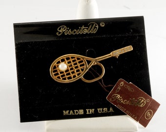 Miniblings Broche Raquette De Tennis Métal Laquée - Pin Jeux Tennis De Table Bijoux à La Mode