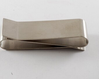 Double Sided Money Clip Stainless Steel 2 Sided Money Clip NOS 1980'S