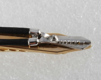 Vintage guldpläterad CRAFTMAN häcksaxar slipsklämma