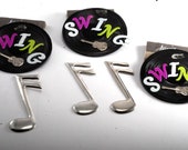 Lot Of 3 quot SWING quot Vinyl Record Pins Tamazzia Brand Metal Pins Damaged for Repair