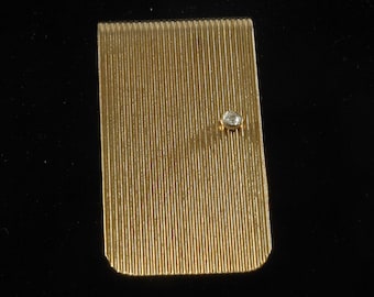 Pince à Billets En Or Décorée D'une Perle - Époque XIXème - Occasion - Pièce De Collection