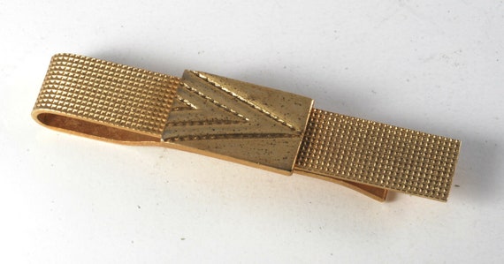 Vintage Antique Gold Plated Arrow Head Pattern Tie