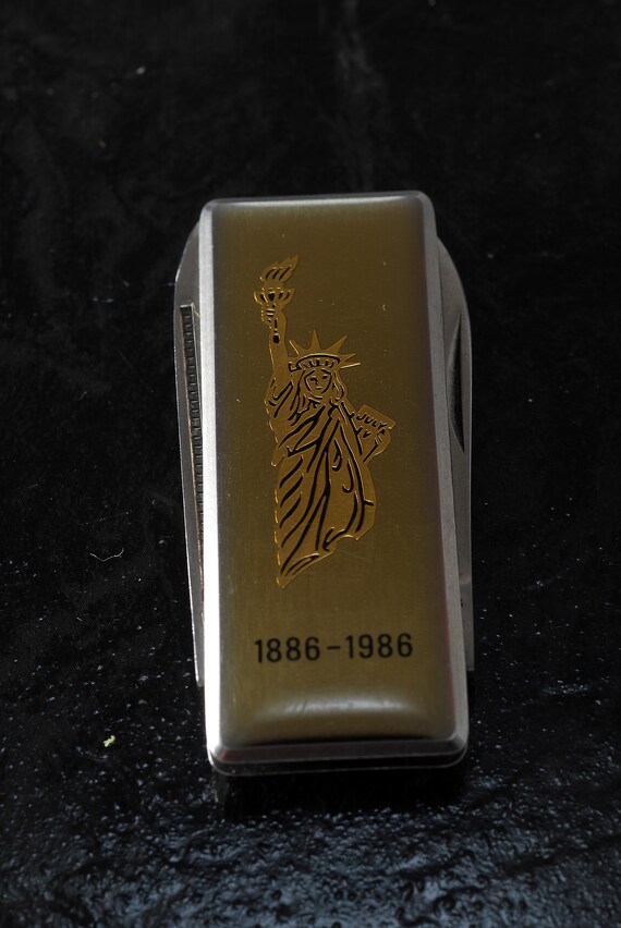 Vintage Statue Of Liberty 1886-1986 Money Clip / K