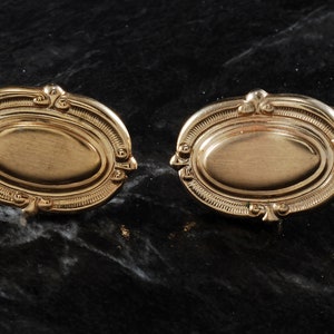 Vintage Sarah Coventry Cuff Links Gold Plated Brass Traditional Oval  Men&#39;s Cufflinks Pre-Owned Signed