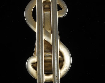 Clip De Cravate Vintage ANSON En Plaqué Or 12K - Style Traditionnel - Neuf Sans Emballage