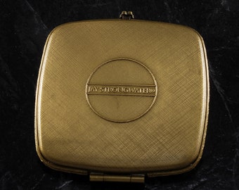 BVLGARI Vintage Vanity Mirror, BULGARI Gold Tone Circular Compact