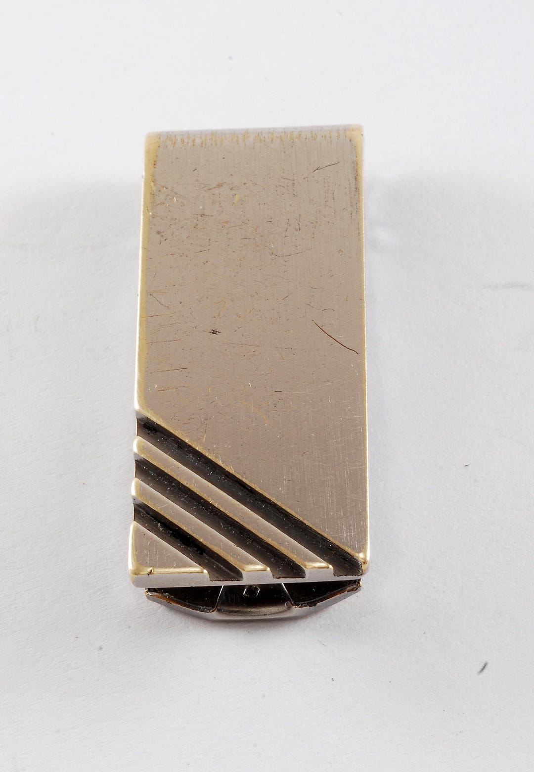 小物 vintage silver800 money clip Vintage Anson Money Clip Silver Tone Metal Corner Etched Signed