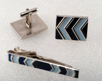 ※一点限り スターリングシルバー Swank アメリカ製 スワンク バックル ヴィンテージ スワンク シルバーメッキ ブルー ツートン エナメル