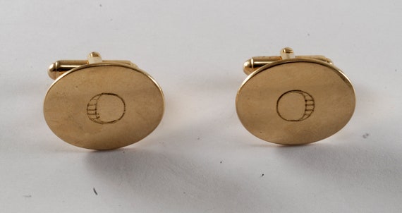 Vintage ANSON Oval Cuff Links Men's Cufflinks Jew… - image 6