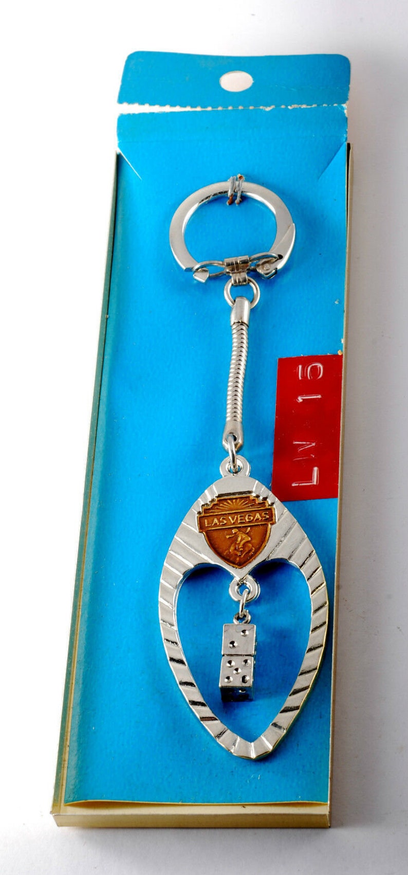 Vintage Las Vegas Dice Silver Plated Metal Key Chain Keychain | Etsy