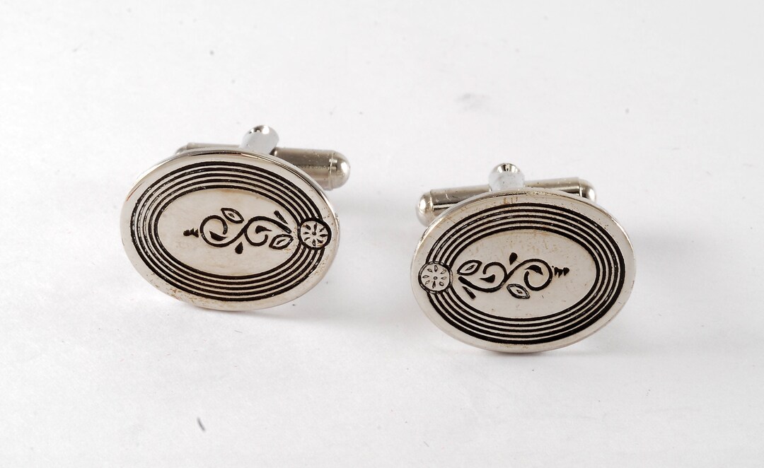 Vintage Matador by Gentry Cuff Links Silver Plated Brass Cufflinks in ...