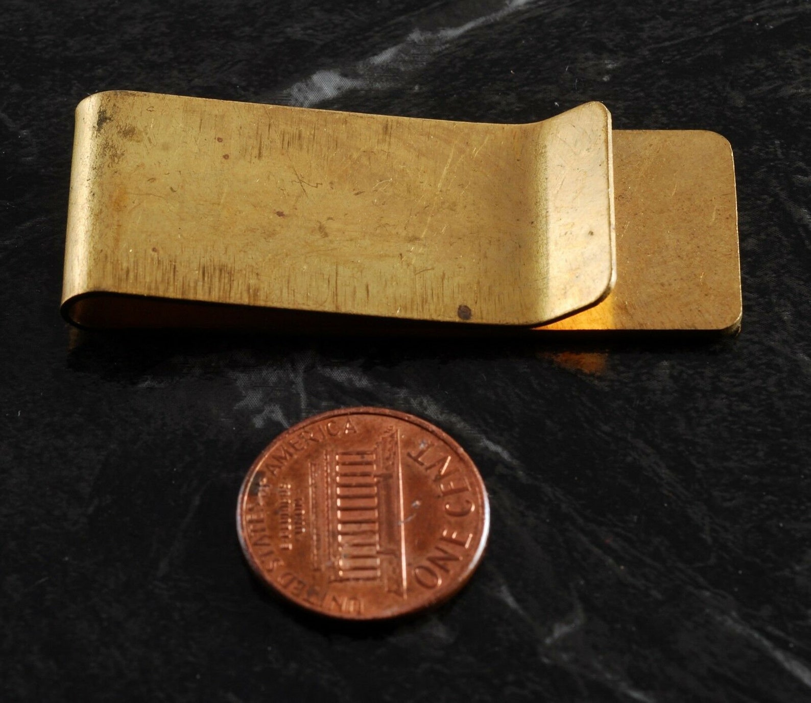 Vintage Collectible Antique Solid Brass Money Clip Etched Etsy 日本