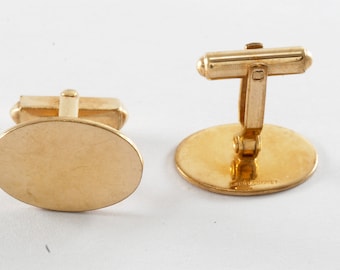 ヴィンテージ カフスボタン 1/20 14 KF オーバル カフスボタン 署名