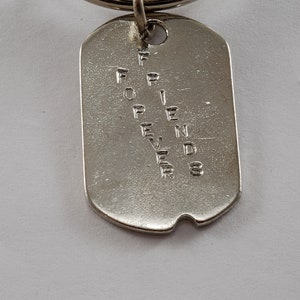 Vintage FRIENDS Foreverkey Chain Keychain Shiny Metal Keyring New Old ...