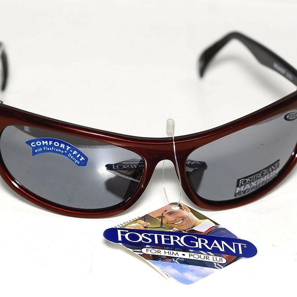 New Men's Foster Grant Breakout 2000 Red Sport Sunglasses NWT